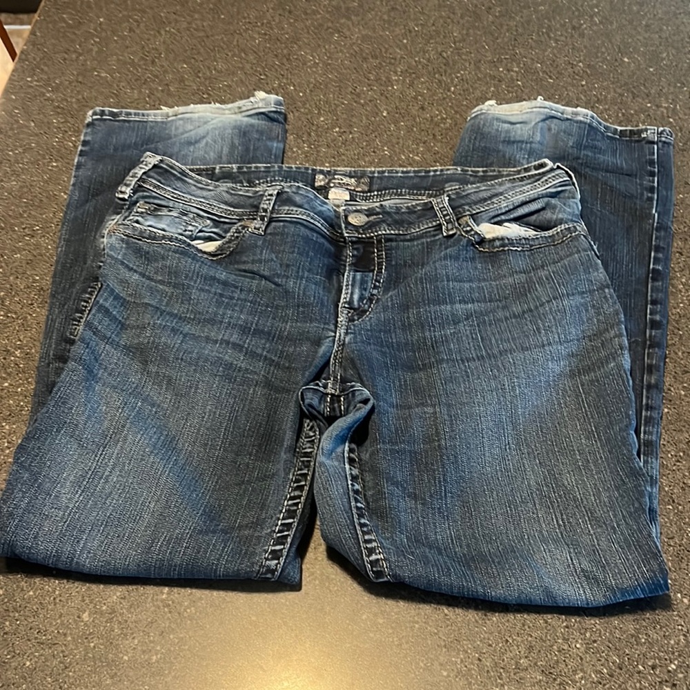 Silver jeans